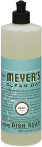 Mrs. Meyer's Clean Day Liquid Dish Soap - 16 oz - Basil - 2 pk