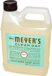 Mrs. Meyers Liquid Hand Soap Refill Liquid 33 Oz Basil Scent