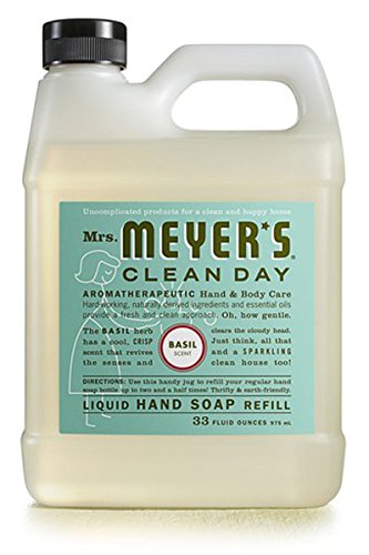 Mrs. Meyer'S Hand Soap Liq Refl Basil 33 Fz