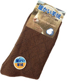 The Most Gorgeous 2 Pairs Women's Wool Crew Socks Soft, Strong, Super Comfortable With Unique Designs Size 6-9 Diamond(Brown)