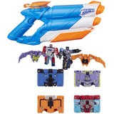 Super Soaker Twin Tide + Transformers Micromaster WFC-GS10 1.5-inch Soundwave Spy Patrol (3rd Unit 4-Pack), Pack of 2