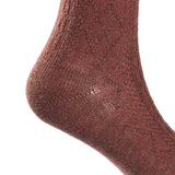 Lovely Annie 4 Pairs Gorgeous Comfy Super Comfortable Women Wool Crew Socks. Strong, Soft with Unique Designs L1860 Size 5-11 4P4C-2(Caramel, Wine, Evergreen, Purple)