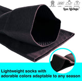 Lian LifeStyle Big Girl Women's Exquisite Thigh High Cotton Socks L1888 Size 6-9