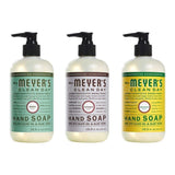 Liquid Hand Soap, 1 Pack Basil, 1 Pack Lavender, 1 Pack Honey Suckle, 12.5 OZ each