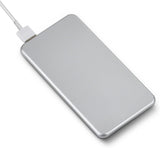 Lian LifeStyle Exceptional Portable Phone Charger w/Dual USB Output - 5000 mAh Ultra High Capacity Power Bank, High-Speed Charging for iPhone, iPad, Samsung & Other Cell Phones - Y5 Silver