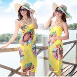 Lian LifeStyle Women's Sexy Bikini Swimsuit Swimwear Cover Up Beach Dress