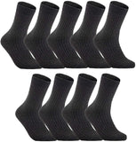 Lian LifeStyle Ultralight Men's 9 Pairs Breathable Wool Crew Socks Size 6-9