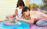Barbie Boat with Puppy and Themed Accessories, Fits 3 Dolls, Floats in Water, Great Gift for 3 to 7 Year Olds (GRG29)