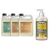 Liquid Hand Soap Refill, 1 Pack Basil, 1 Pack Geranium, 1 Pack Oat Blossom, 33 OZ each include 1, 12.75 OZ Bottle of Hand Soap Meyer Lemon