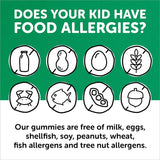 Kids Formula & Fiber Daily Gummy Multivitamin: Fiber for Digestive Health, Vitamin C, D3, & Zinc for Immunity, Omega 3 Fish Oil (EPA & DHA), B6, Methyl B12, 120 Count 6-Packs