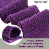 Lian LifeStyle Big Girl's Women's 4 Pairs Knee High Wool Socks LBGFS05 Size 6-9