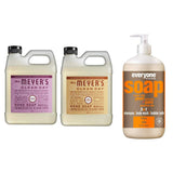 Liquid Hand Soap Refill, 1 Pack Peony, 1 Pack Oat Blosom, 33 OZ each include 1, 32 OZ Bottle of Bath & Shower Gel Soap, Citrus/Mint