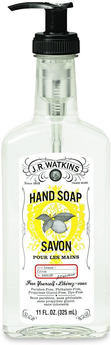 J.R. Watkins Liquid Hand Soap, Lemon, 11 ounce
