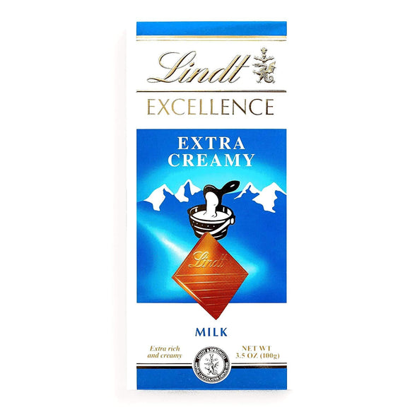 Lindt Extra Creamy Milk Chocolate Bar 3.50 Ounce