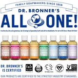 Pure Castile Liquid Soap, Citrus, Made with Organic Oil, For Face, Body, Hair, Laundry, Pets and Dishes, Concentrated, Vegan, Non-GMO, Pack of 6, 2 Fl OZ Per Pack