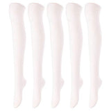 Lovely Annie Women's 5 Pairs Over Knee High Thigh High Cotton Socks A1024 Size 6-9