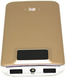 Lian LifeStyle Exceptional Portable Phone Charger w/Dual USB Output - 20000 mAh Ultra High Capacity Power Bank, High-Speed Charging for iPhone, iPad, Samsung & Other Cell Phones - Y10 Gold