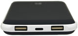 Lian LifeStyle Exceptional Portable Phone Charger w/Dual USB Output - 10000 mAh Ultra High Capacity Power Bank, High-Speed Charging for iPhone, iPad, Samsung & Other Cell Phones - Y3 Black