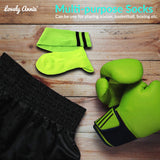 Lovely Annie Unisex Children 2 Pairs Knee High Sports Socks for Baseball/Soccer/Lacrosse 003 XS(Green)