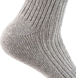 Lian LifeStyle Men's 1 Pair Breathable Wool Crew Socks FS03 Size 6-9