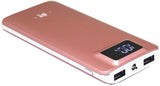 Lian LifeStyle Exceptional Portable Phone Charger w/Dual USB Output - 20000 mAh Ultra High Capacity Power Bank, High-Speed Charging for iPhone, iPad, Samsung & Other Cell Phones - Y10 Pink