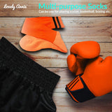 Lovely Annie Unisex Children 2 Pairs Knee High Sports Socks for Baseball/Soccer/Lacrosse 003 S(Orange)