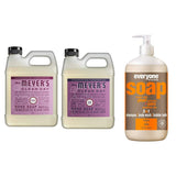 Liquid Hand Soap Refill, 1 Pack Peony, 1 Pack Plumberry, 33 OZ each include 1, 32 OZ Bottle of Bath & Shower Gel Soap, Citrus/Mint