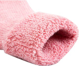 Lian LifeStyle Girl's 6 Pairs Extra Thick Wool Boot Socks Crew Plain Color LK01 (0Y-5Y)