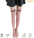 Lovely Annie Women's 3 Pairs Over Knee High Thigh High Cotton Socks Size 6-9 A1023