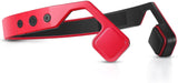 Lian LifeStyle Premium Bone Conduction Headphones Lightweight & Waterproof w/Mic & Bluetooth. Wireless Over-Ear Headset for Adults and Kids, Suitable for Sports, Gaming, Travel or Office (Red)