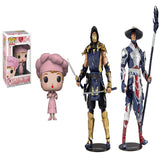 I Love Lucy - Factory Lucy Collectible Figure + Toys Mortal Kombat Scorpion and Raiden 7" Action Figure Multipack, Pack of 2