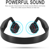Lian LifeStyle Premium Bone Conduction Headphones Lightweight & Waterproof w/ Mic & Bluetooth. Wireless Over Ear Headset for Adults and Kids, suitable for Sports, Gaming, Office or Travel (Black)