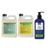 Mrs. Meyers Clean Day Liquid Hand Soap Refill, 1 Pack Basil, 1 Pack Honey Suckle, 33 OZ each include 1 12 OZ Bottle of Hand Soap Peppermint & Tea Tree