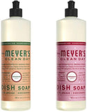 Liquid Dish Soap, Cruelty Free Formula, 1 Pack Geranium, 1 Pack Peppermint, 16 OZ each
