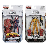 Venom 6-inch Collectible Action Figure Toy Ghost-Spider Premium Design+ Venom 6-inch Collectible Action Figure Toy Phage Premium Design and 1 Accessory, Pack of 2