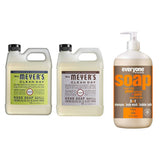 Liquid Hand Soap Refill, 1 Pack Lemon Verbena, 1 Pack Lavender, 33 OZ each include 1, 32 OZ Bottle of Bath & Shower Gel Soap, Citrus/Mint
