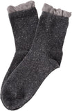 Lian LifeStyle Fuzzy Big Girl's Women's 4 Pairs Cotton Crew Socks HR158141 Size 6-9
