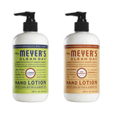Mrs. Meyers Clean Day Hand Lotion, 1 Pack Lemon Verbena, 1 Pack Oat Blosom, 12 OZ each
