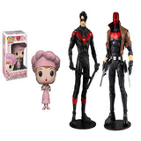 I Love Lucy - Factory Lucy Collectible Figure + Toys DC Multiverse Red Hood and Nightwing 7" Action Figure Multipack, Pack of 2