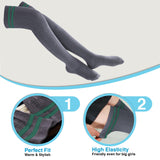 Meso Women's 4 Pairs Awesome Thigh High Cotton Socks, Comfortable, Soft and Super Durable Size 6-9 M1023 (Random)