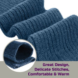 AATMart Big Girl's Women's 1 Pair Supreme Knee High Wool Socks, Cozy and Comfy with Awesome Designs FS05 Size 6-9 1pc010 (Blue)