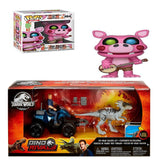 Games:Five Nights at Freddy's Pizza Simulator - Pigpatch Collectible Figure + World Deluxe Story Pack Off-Road Tracker ATV, Pack of 2