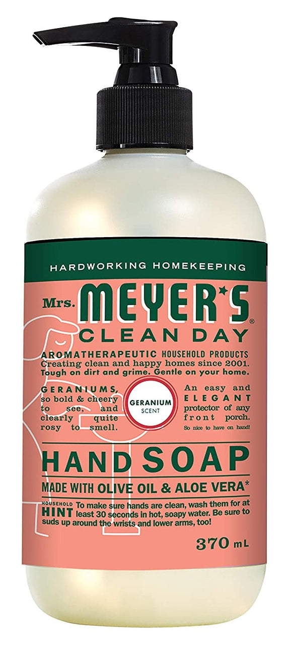 Mrs Meyer's Geranium Hand Soap, 370 ML