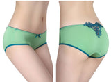 Meso Women's 4 Packs Laced Underwear Multi SizeXS/S(Grass Green)