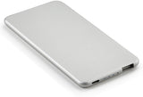 Lian LifeStyle Exceptional Portable Phone Charger w/Dual USB Output - 5000 mAh Ultra High Capacity Power Bank, High-Speed Charging for iPhone, iPad, Samsung & Other Cell Phones - Y5 Silver