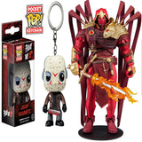 Keychain: Horror - Jason Voorhees Toy Figure+ Toys DC Multiverse Azrael: Batman Curse of The White Knight #1 7" Action Figure, Pack of 2
