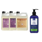 Liquid Hand Soap Refill, 1 Pack Peony, 1 Pack Plum Berry, 1 Pack Oat Blossom, 33 OZ each include 1, 12 OZ Bottle of Hand Soap Peppermint & Tea Tree