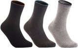 Lian LifeStyle Women's 3 Pairs Cute & Comfortable Wool Crew Socks Size 6-9 HR1612
