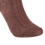 Lovely Annie 4 Pairs Gorgeous Comfy Super Comfortable Women Wool Crew Socks. Strong, Soft with Unique Designs L1860 Size 5-11 4P4C-2(Caramel, Wine, Evergreen, Purple)