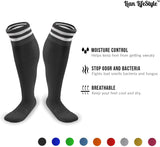 Lian LifeStyle Women's 1 Pair Knee High Sports Socks for Baseball/Soccer Size M